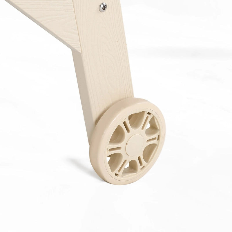 LUE BONA Chaises longues de patio réglables à roulettes avec accoudoirs pour terrasse, jardin ou piscine (Lot de 2)