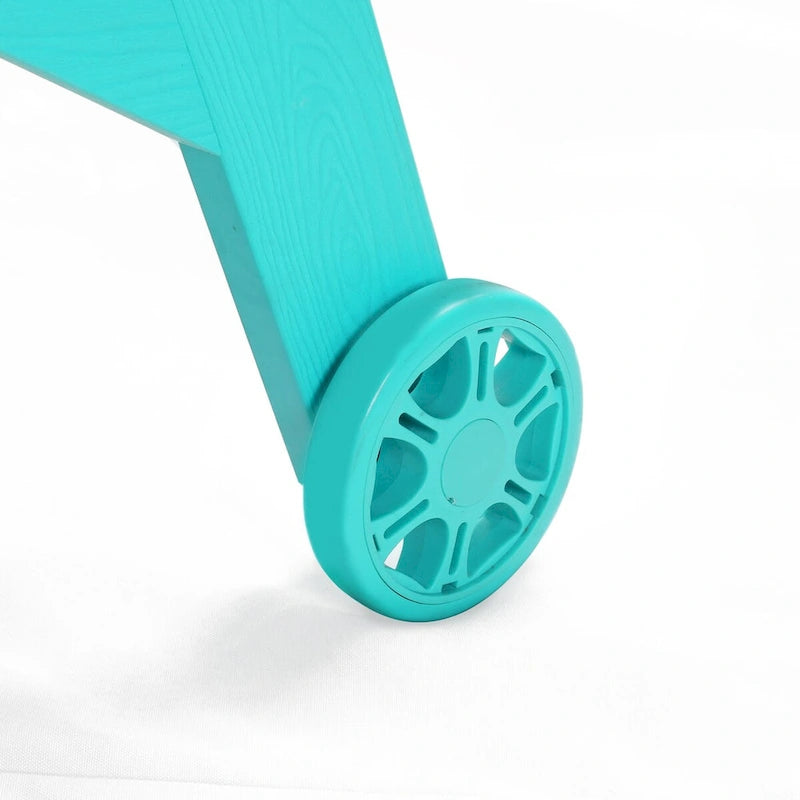LUE BONA Chaises longues de patio réglables à roulettes avec accoudoirs pour terrasse, jardin ou piscine (Lot de 2)