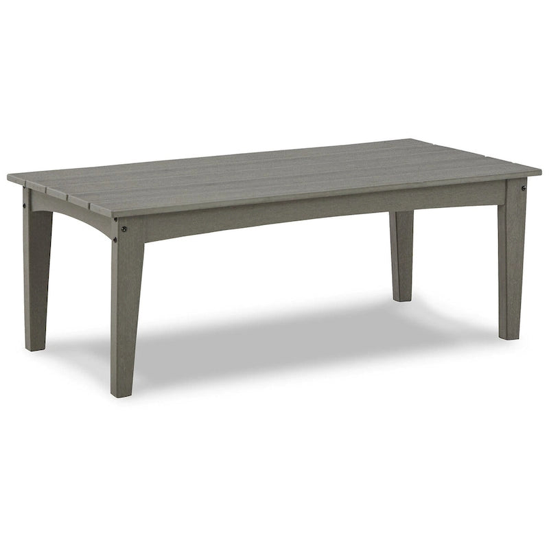 Signature Design by Ashley Visola Gray Outdoor Loveseat and Coffee Table - 54W x 33D x 37H