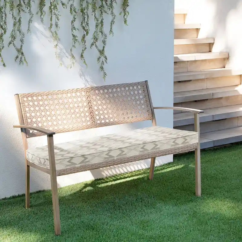 Coussin de banc d'extérieur Sorra Home Outdura à bordure cordée