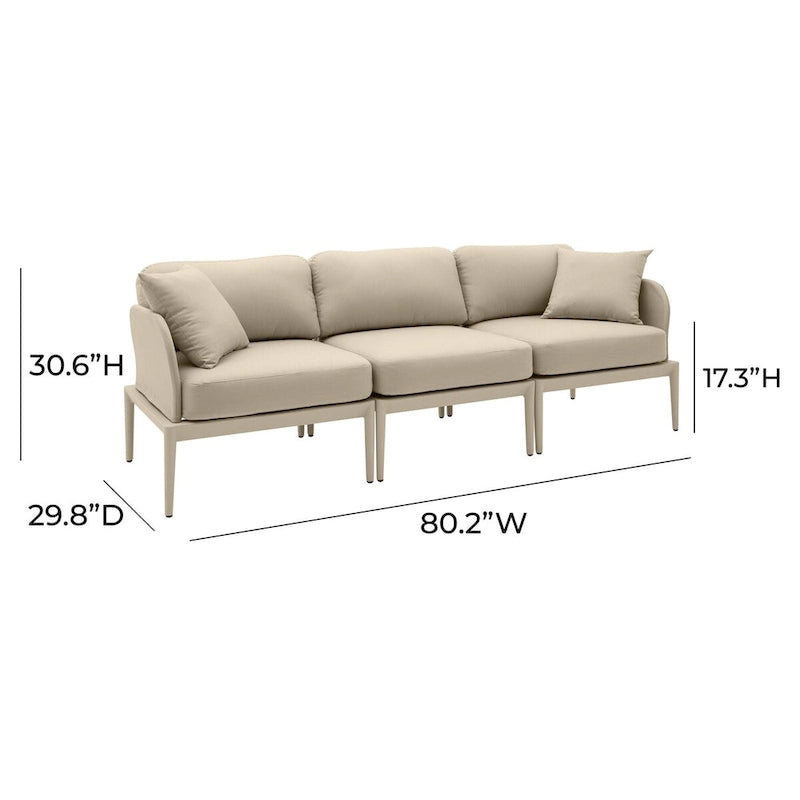 Canapé d'extérieur modulaire Kapri