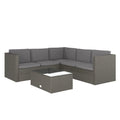 Ensemble canapé et table en rotin/osier pour patio intérieur/extérieur