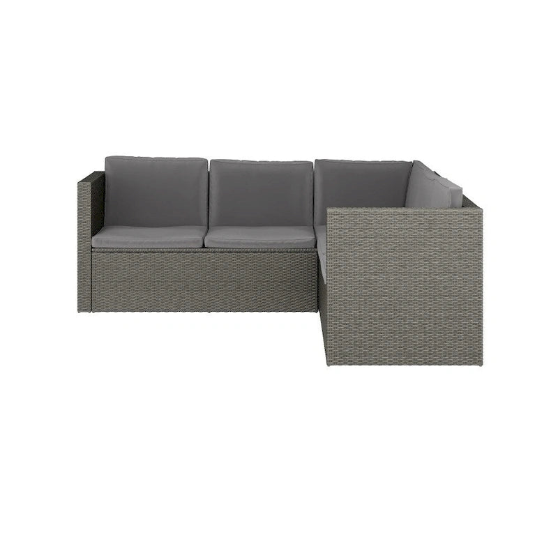 Ensemble canapé et table en rotin/osier pour patio intérieur/extérieur