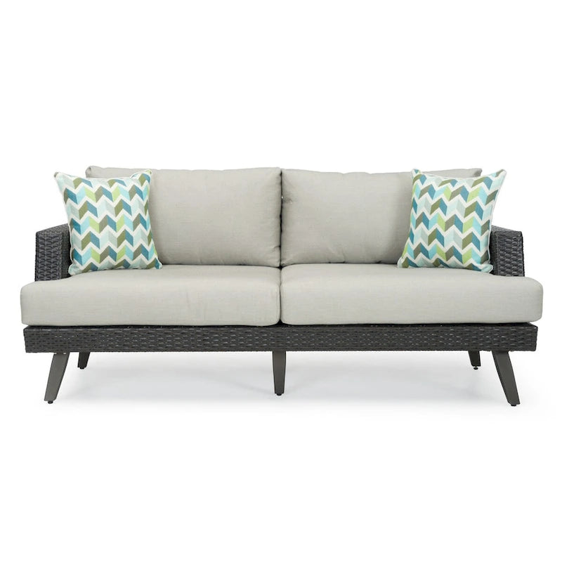 Portofino Casual 4 Piece Sunbrella Outdoor Patio Loveseat Group