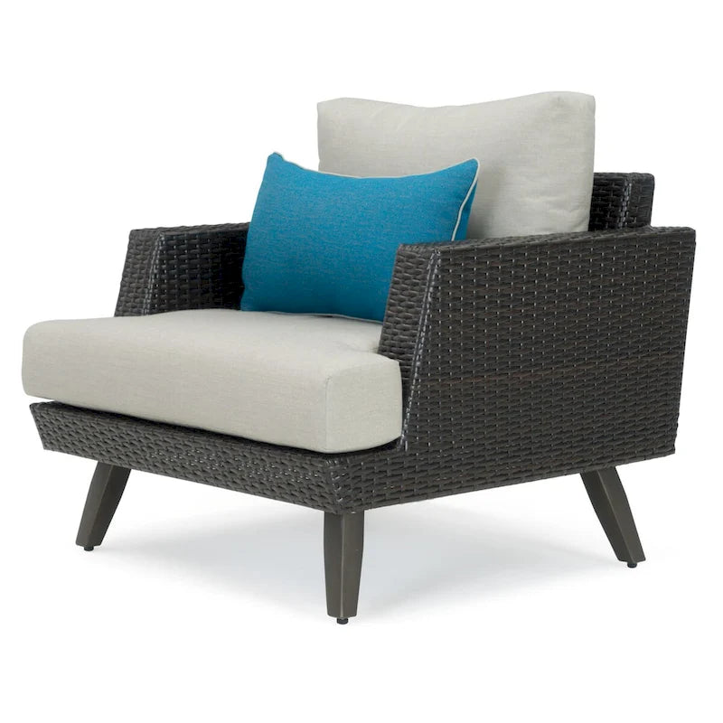 Portofino Casual 4 Piece Sunbrella Outdoor Patio Loveseat Group