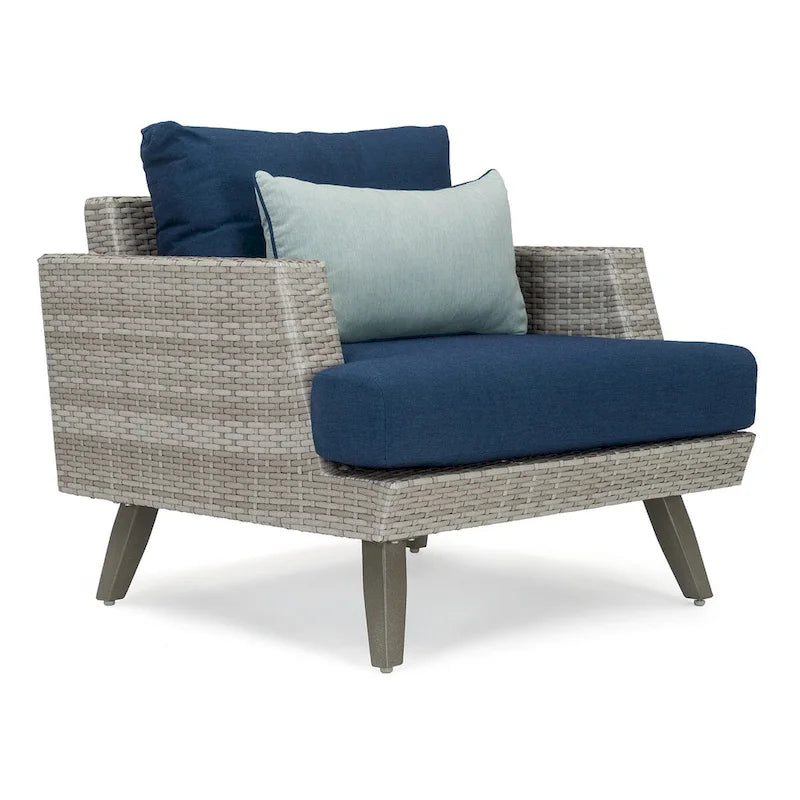Portofino Casual 4 Piece Sunbrella Outdoor Patio Loveseat Group