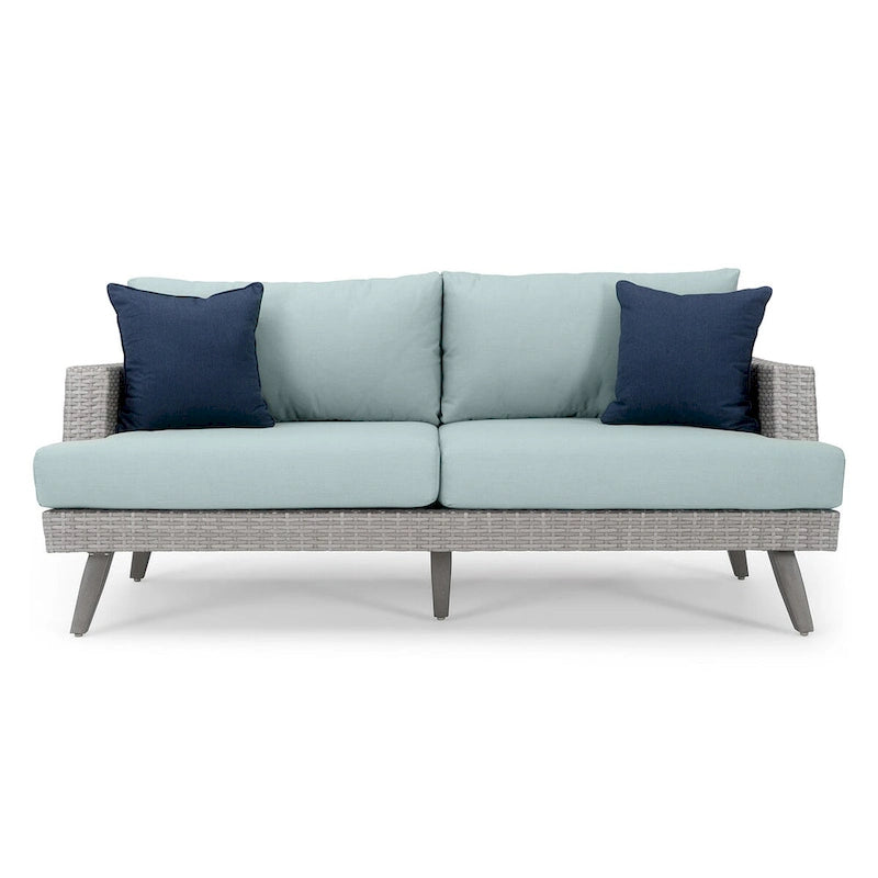 Portofino Casual 4 Piece Sunbrella Outdoor Patio Loveseat Group