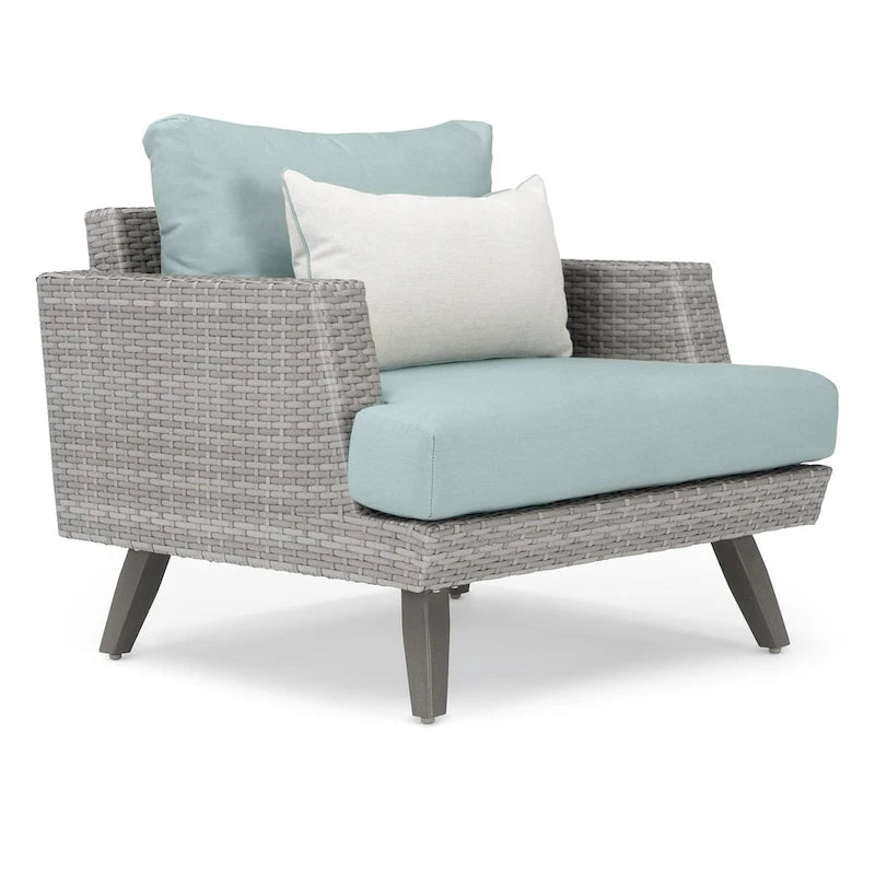 Portofino Casual 4 Piece Sunbrella Outdoor Patio Loveseat Group