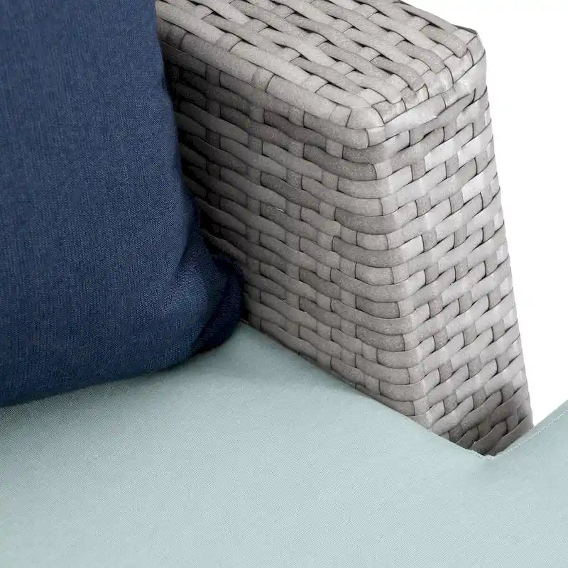 Portofino Casual 4 Piece Sunbrella Outdoor Patio Loveseat Group