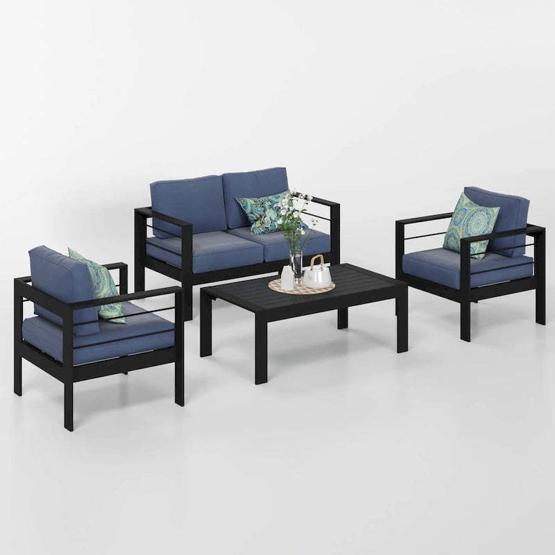 Ensemble de sièges d'extérieur Royalcraft en aluminium 4 pièces
