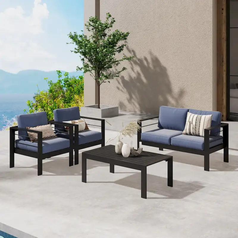 Ensemble de sièges d'extérieur Royalcraft en aluminium 4 pièces