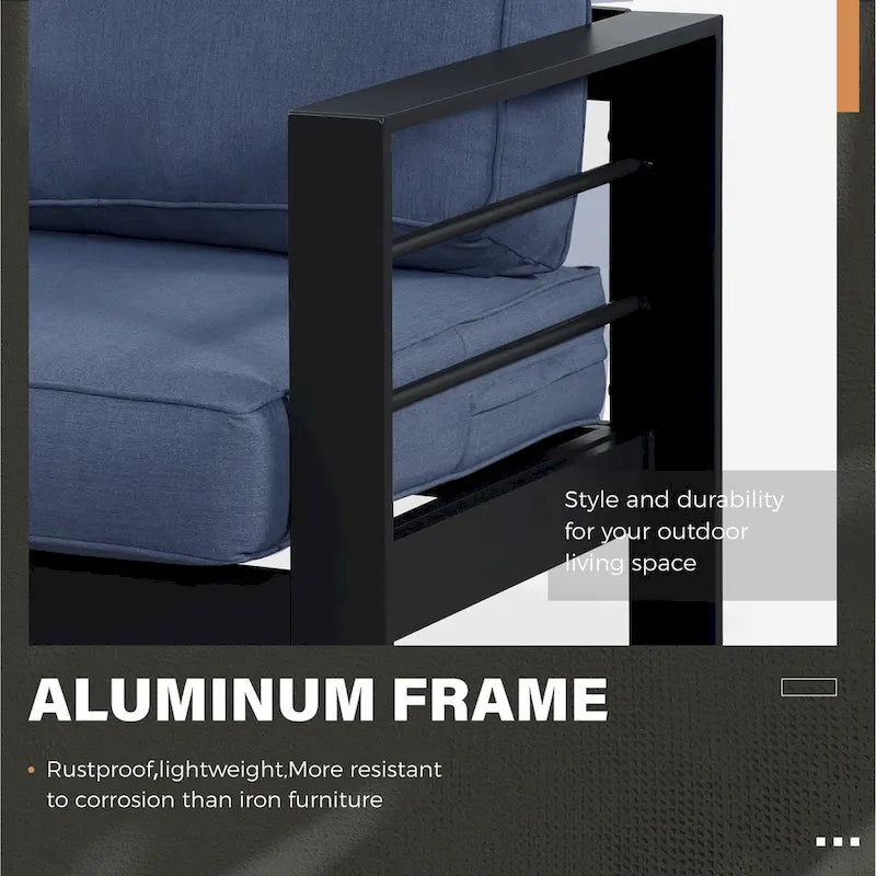 Ensemble de sièges d'extérieur Royalcraft en aluminium 4 pièces