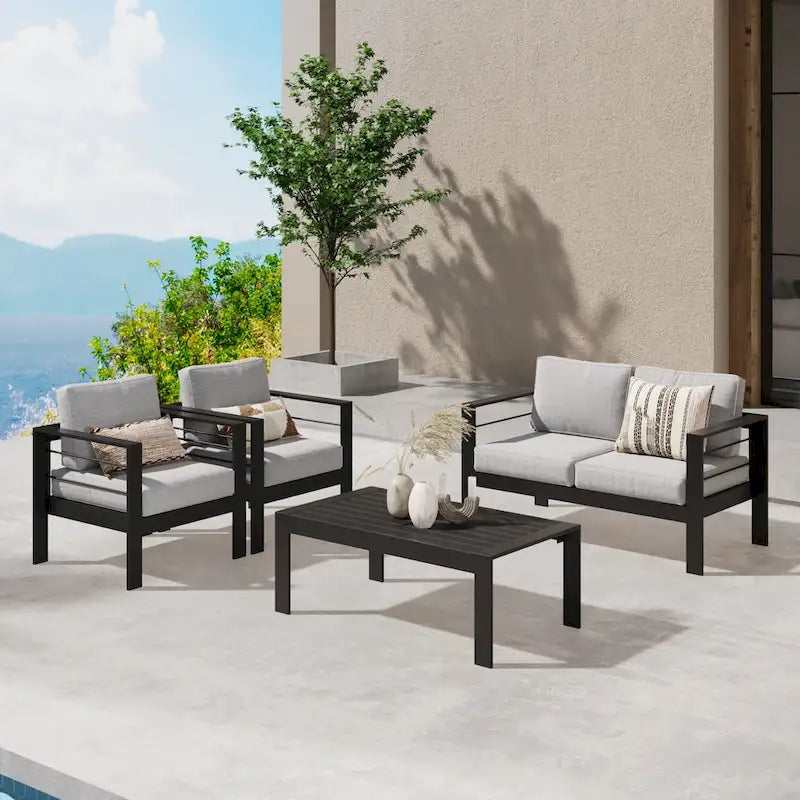 Ensemble de sièges d'extérieur Royalcraft en aluminium 4 pièces