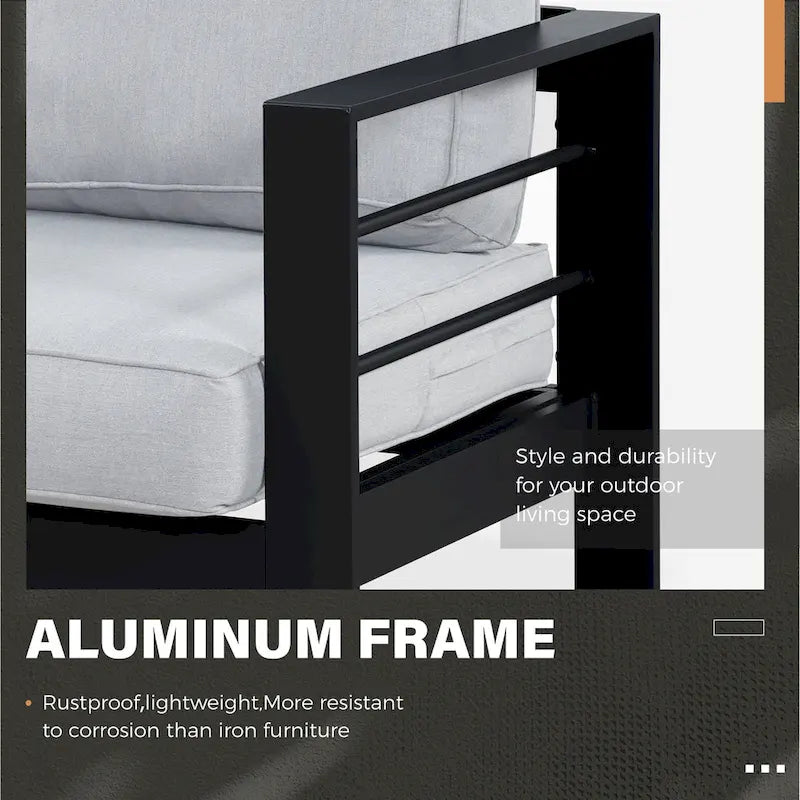 Ensemble de sièges d'extérieur Royalcraft en aluminium 4 pièces