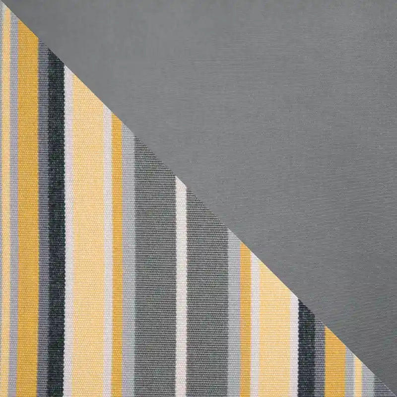 Ensemble de salon de jardin Cannes 6 pièces avec canapé deux places et fauteuils en tissu Sunbrella