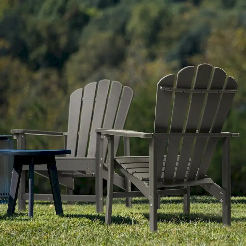 Vrakae Lot de 2 chaises Adirondack empilables en HDPE toutes saisons pour terrasse