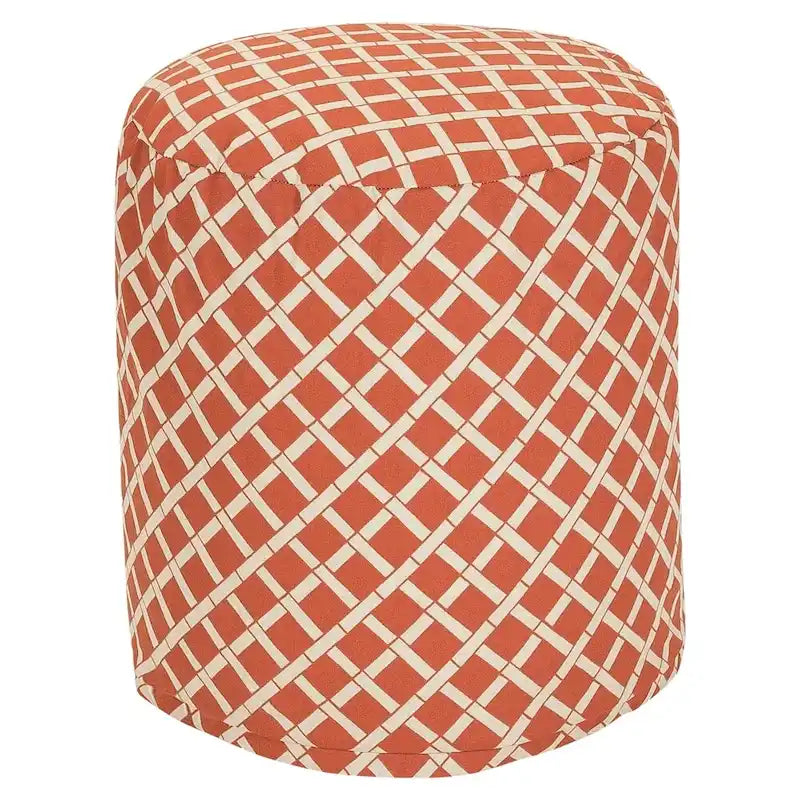Majestic Home Goods Pouf Ottoman en Bambou Intérieur / Extérieur 16 L x 16 l x 17 H