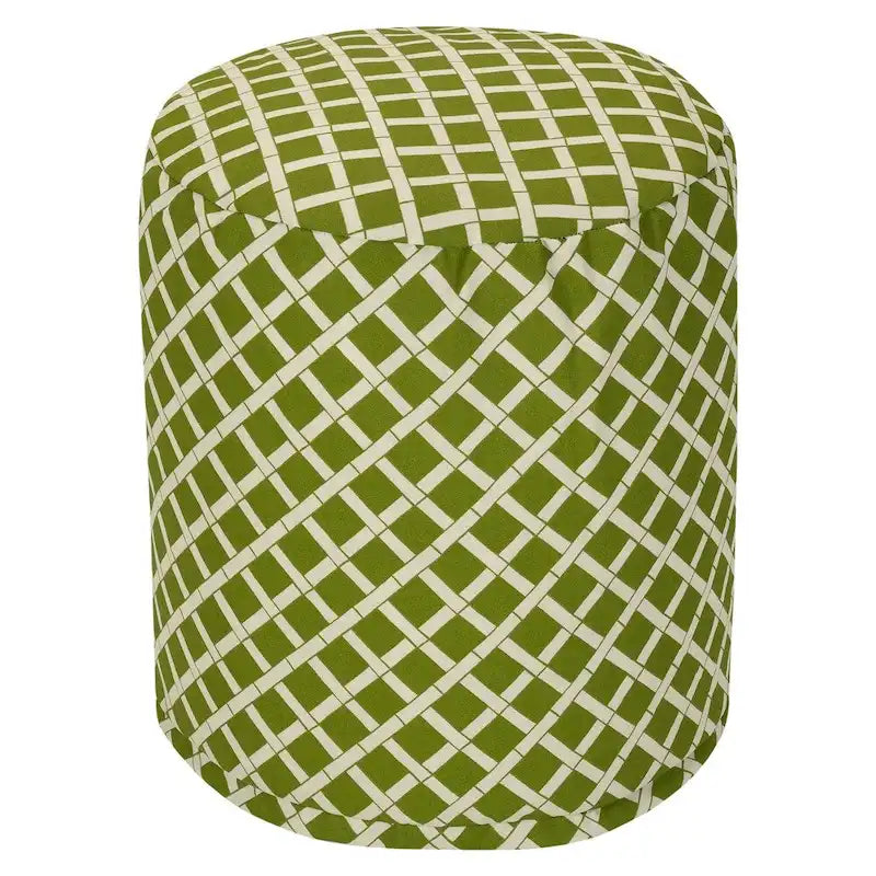 Majestic Home Goods Pouf Ottoman en Bambou Intérieur / Extérieur 16 L x 16 l x 17 H
