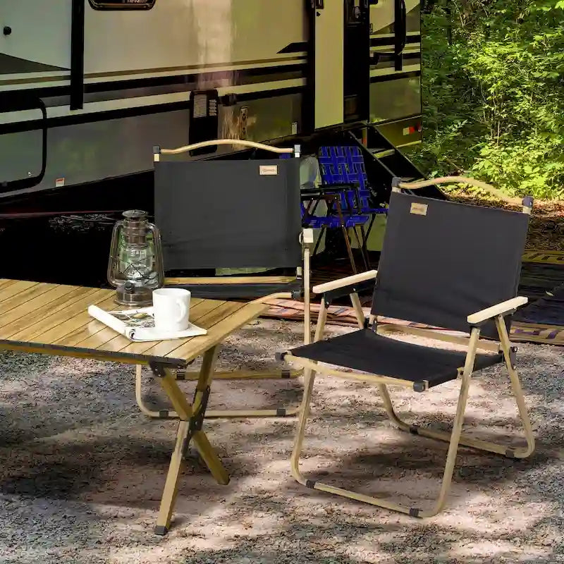 Lot de 2 chaises de camping pliantes légères
