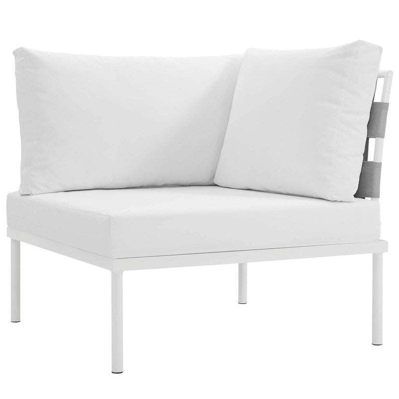 Harmony 8-piece Outdoor Patio Aluminum Sectional Sofa Set