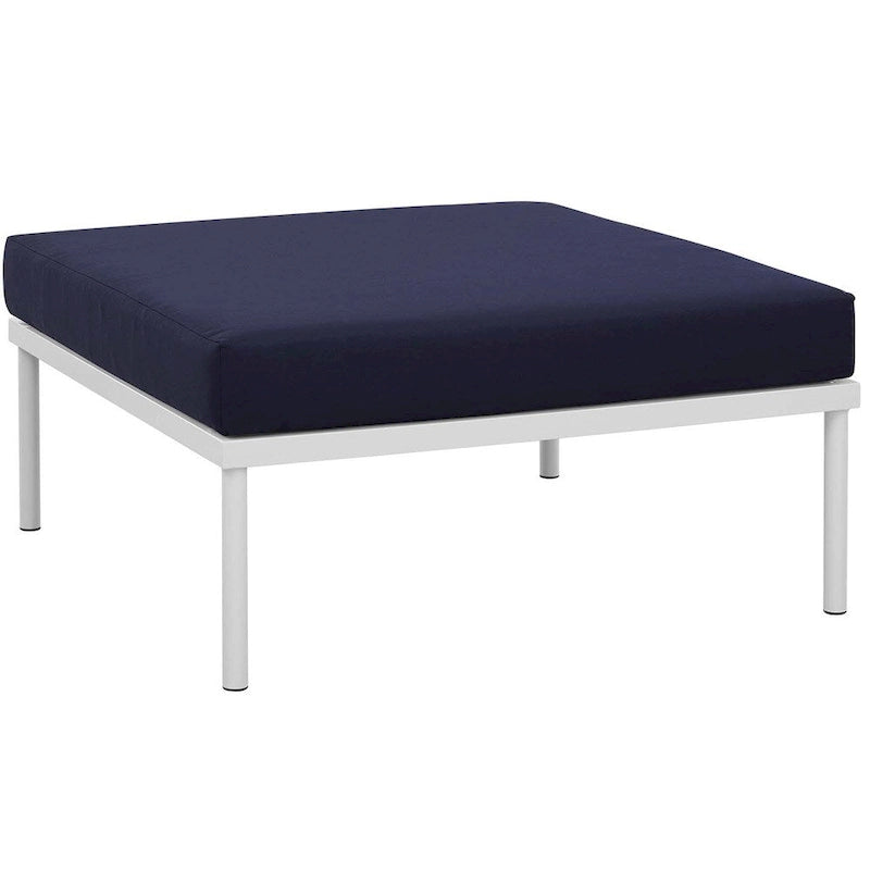 Ensemble de canapé d'angle de jardin 8 pièces en aluminium Harmony