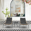 Ensemble de conversation de patio moderne 3 pièces Sunset Manhattan Comfort