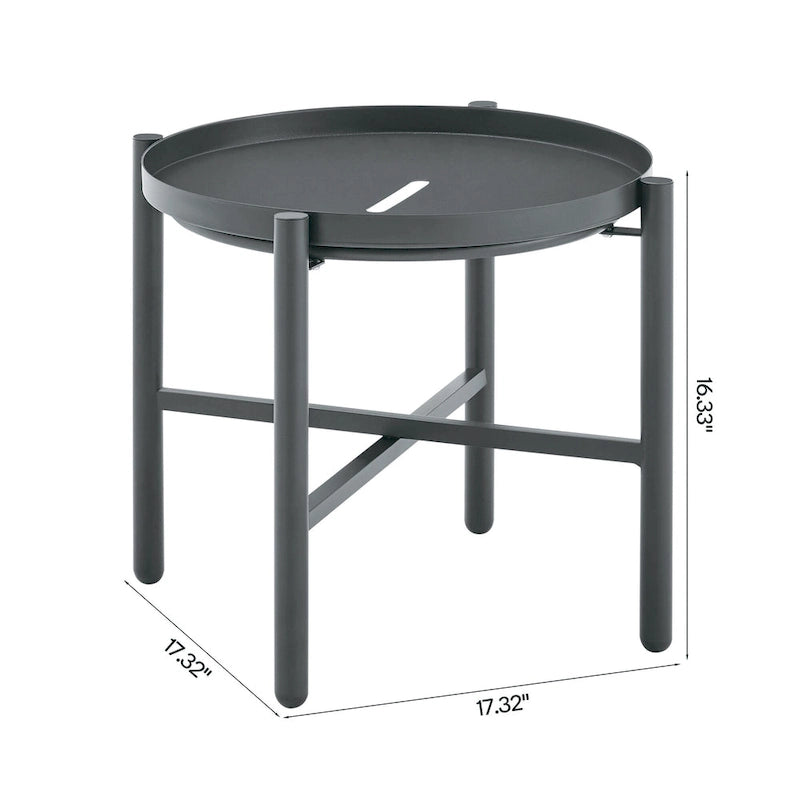 Ensemble de conversation de patio moderne 3 pièces Sunset Manhattan Comfort