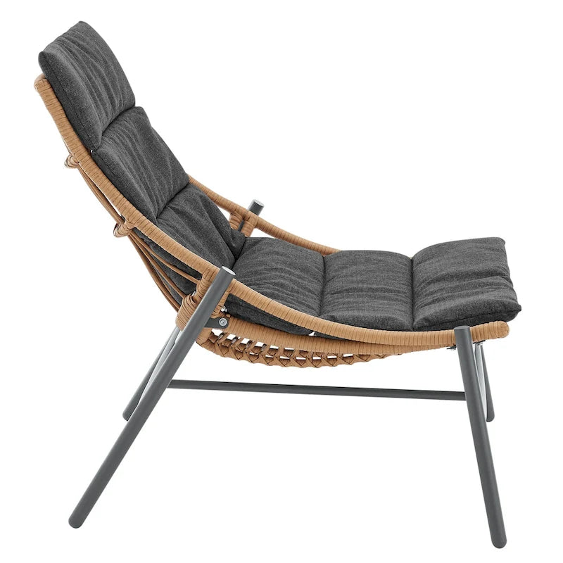 Ensemble de conversation de patio moderne 3 pièces Sunset Manhattan Comfort