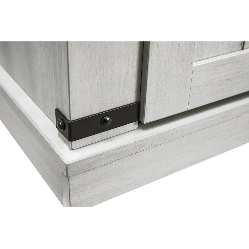 Meuble TV compact de 32 po pour téléviseurs de 40 po avec portes de grange - 32 po de largeur