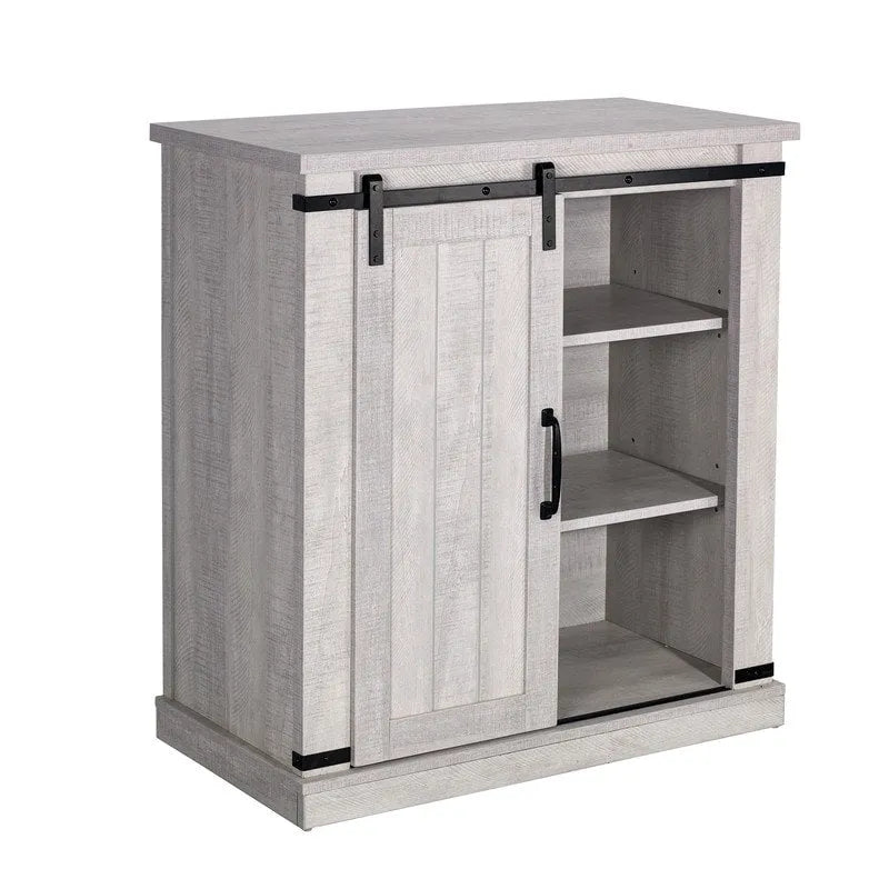 Meuble TV compact de 32 po pour téléviseurs de 40 po avec portes de grange - 32 po de largeur