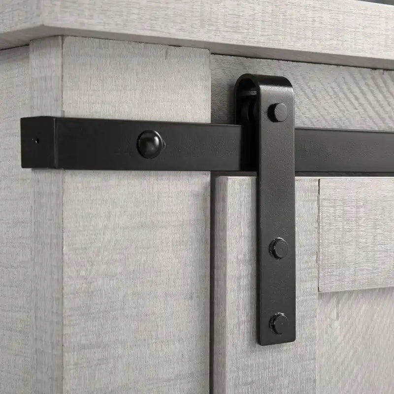 Meuble TV compact de 32 po pour téléviseurs de 40 po avec portes de grange - 32 po de largeur