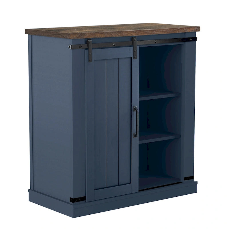 Meuble TV compact de 32 po pour téléviseurs de 40 po avec portes de grange - 32 po de largeur