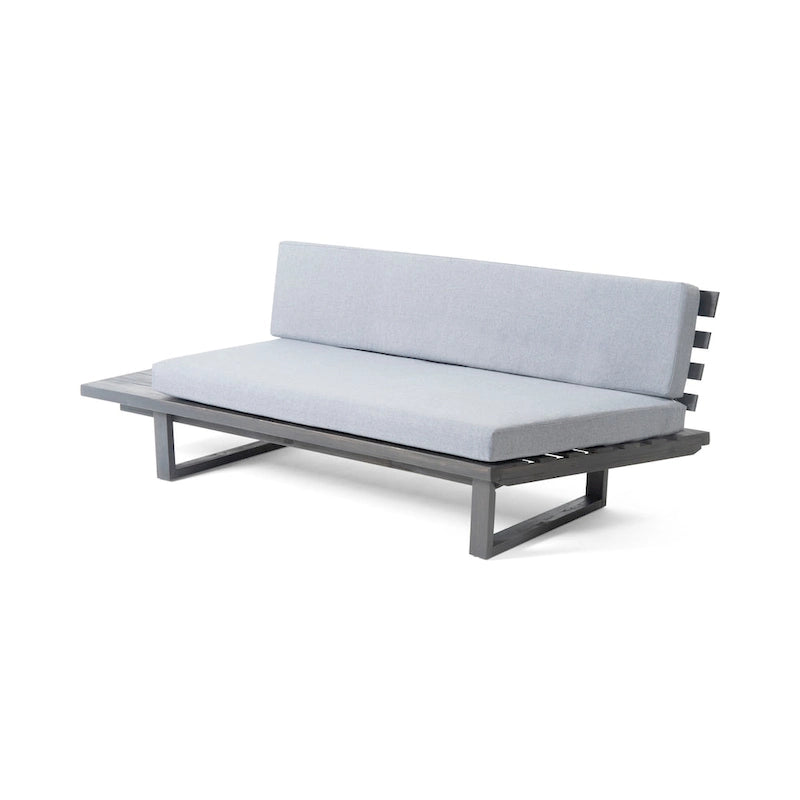 Mobilier de jardin contemporain : ensemble de canapés modulables 5 pièces
