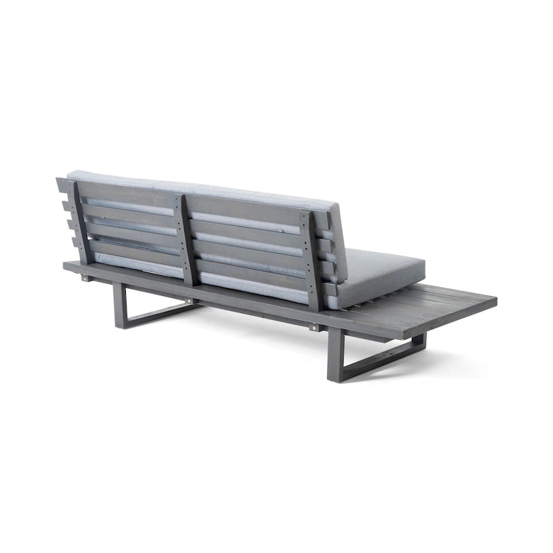Mobilier de jardin contemporain : ensemble de canapés modulables 5 pièces