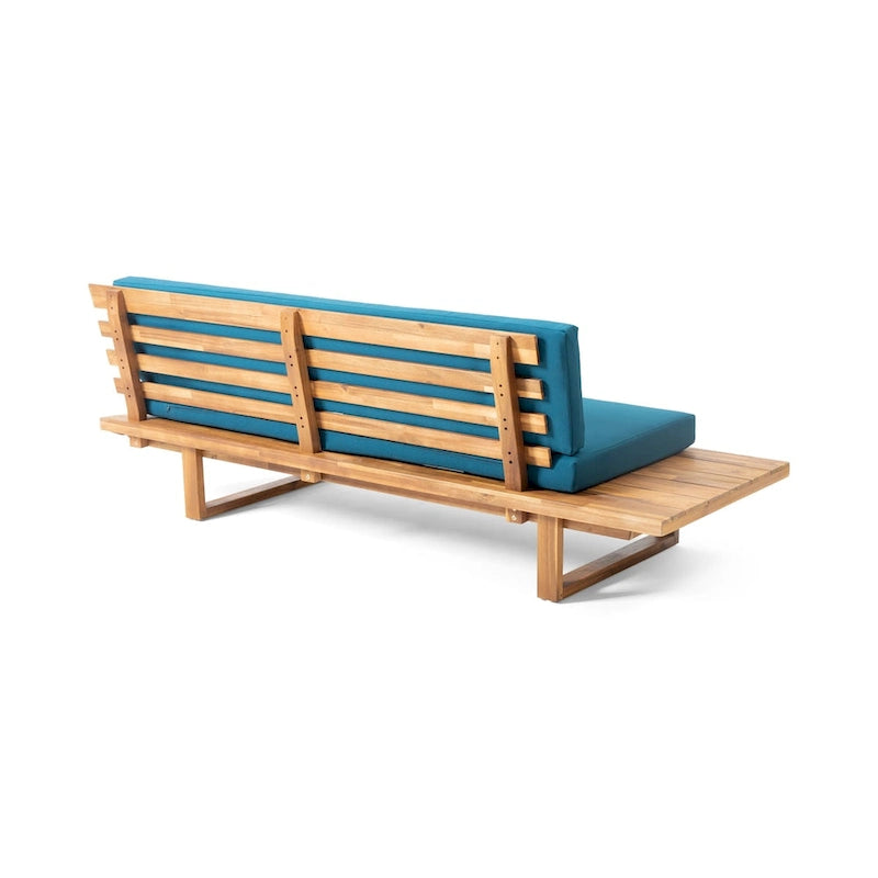 Mobilier de jardin contemporain : ensemble de canapés modulables 5 pièces