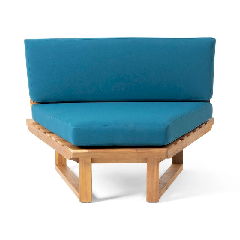 Mobilier de jardin contemporain : ensemble de canapés modulables 5 pièces