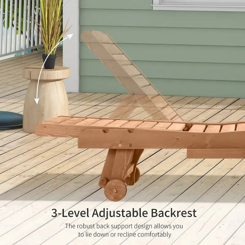 Chaise longue de piscine d'extérieur, avec table intégrée et roulettes