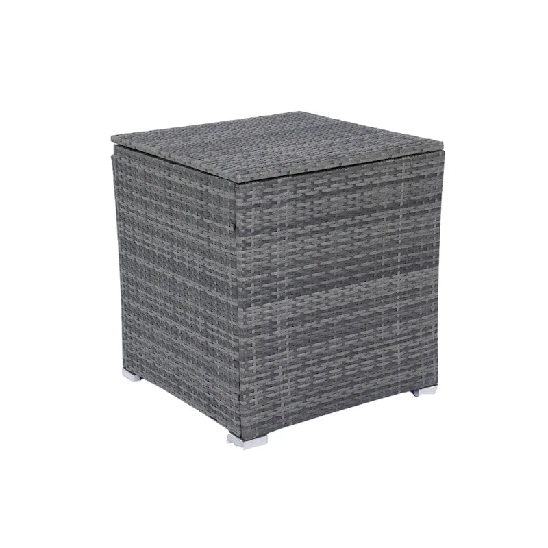 Ensemble de canapé d'angle en rotin de 8 pièces pour terrasse