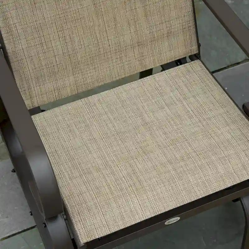 Fauteuil planeur d'extérieur avec mécanisme de bascule fluide