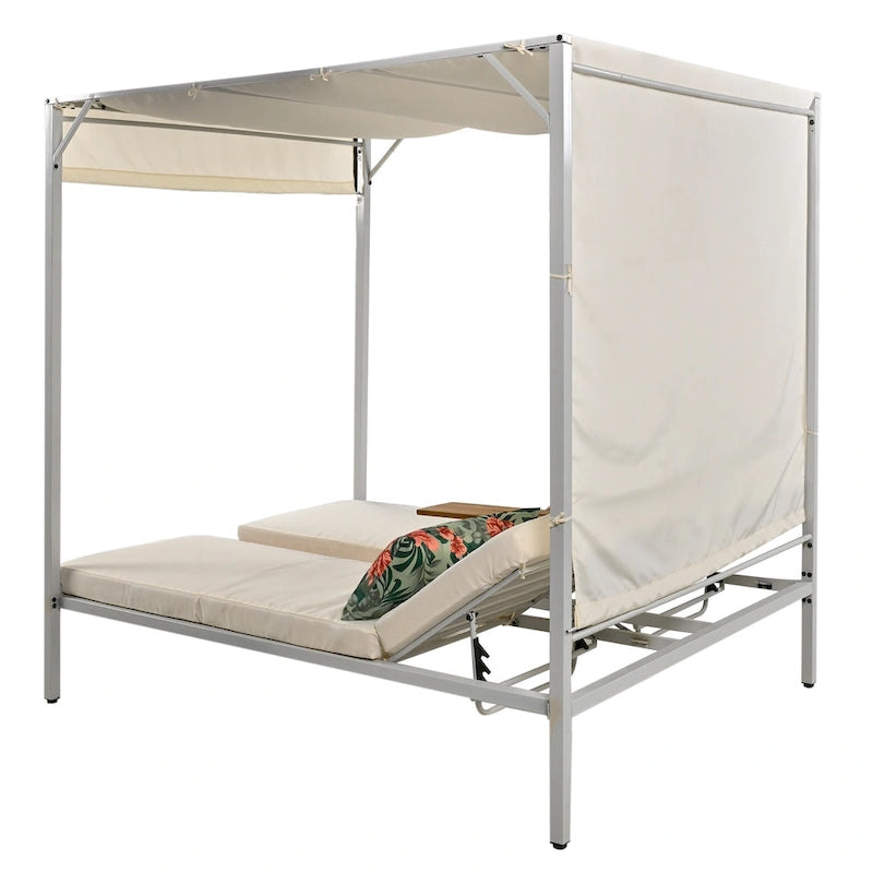 Bain de soleil/lit de repos d'extérieur avec coussins
