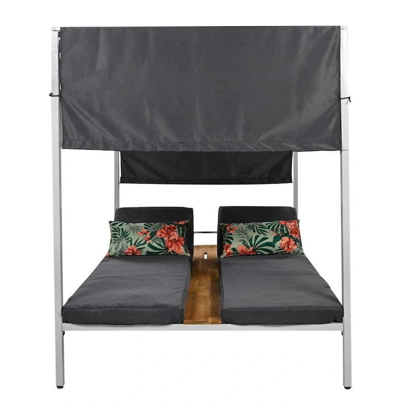 Bain de soleil/lit de repos d'extérieur avec coussins