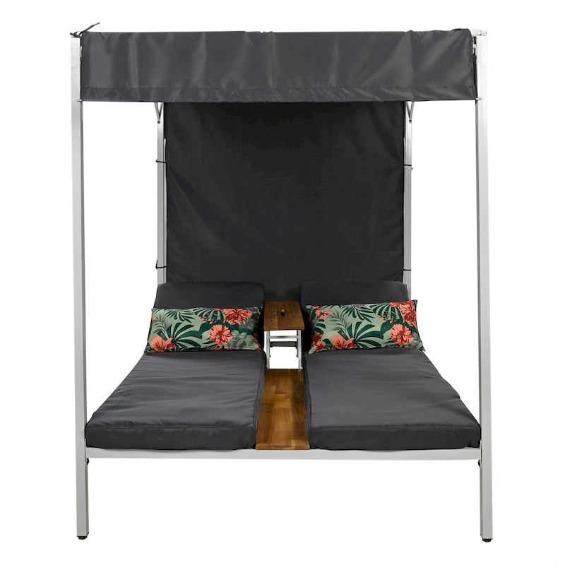 Bain de soleil/lit de repos d'extérieur avec coussins