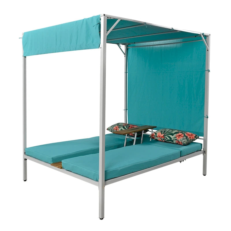 Bain de soleil/lit de repos d'extérieur avec coussins
