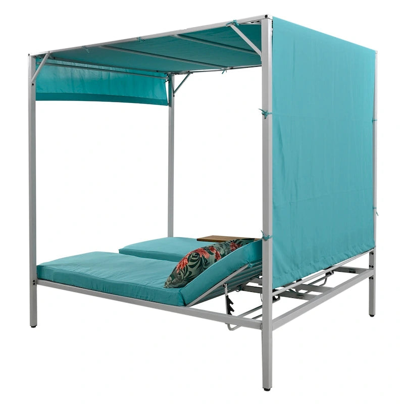 Bain de soleil/lit de repos d'extérieur avec coussins