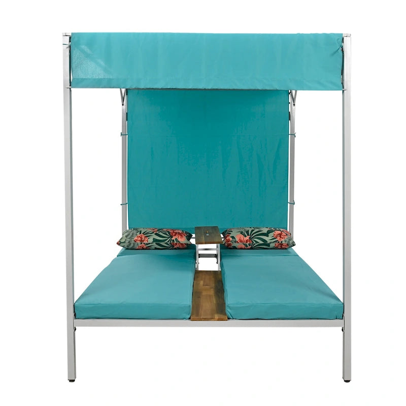Bain de soleil/lit de repos d'extérieur avec coussins