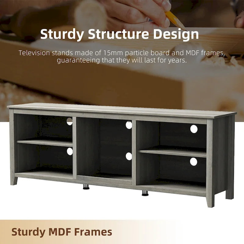 Meuble TV, console multimédia sans tiroir - N/A