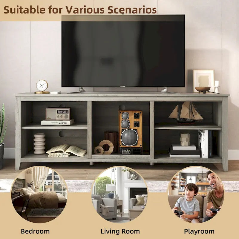 Meuble TV, console multimédia sans tiroir - N/A