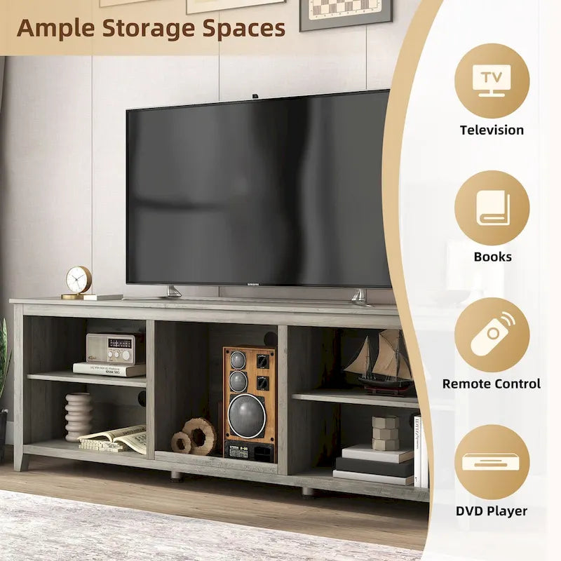 Meuble TV, console multimédia sans tiroir - N/A