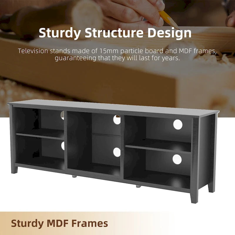 Meuble TV, console multimédia sans tiroir - N/A
