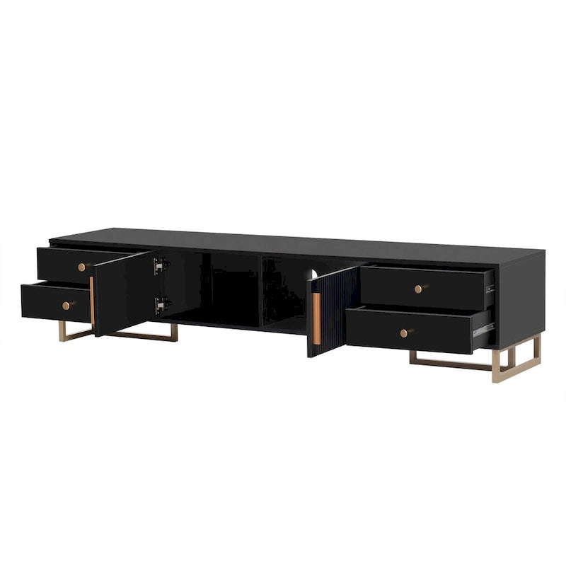 Meuble TV moderne de 65+ pouces avec rangement pour salon